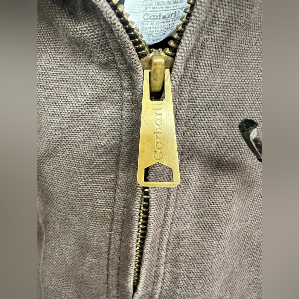 Carhartt - Vintage, Medium Regular Brown Full Zip - Picture 4 of 13